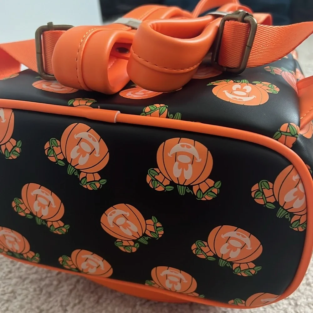 Glow in the Dark Mickey Pumpkin Loungefly - Picture 9 of 10